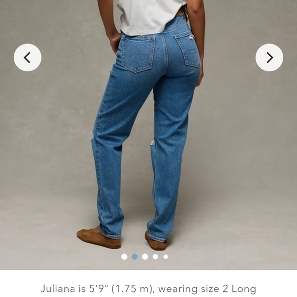 Distressed Blue Jeans - Picture 4 of 4